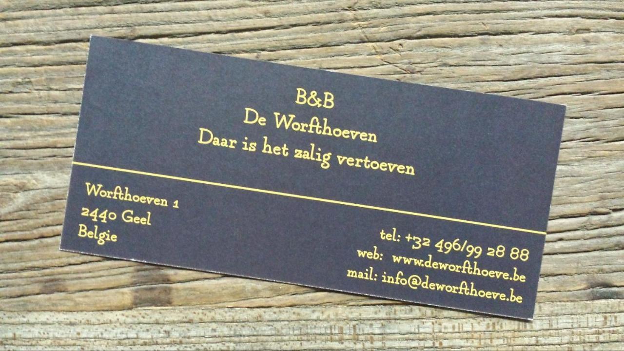 De Worfthoeve Bed and Breakfast Geel Εξωτερικό φωτογραφία